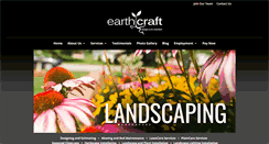 Desktop Screenshot of earthcraftlandscaping.com